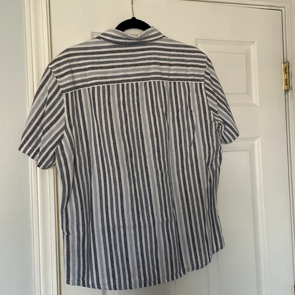 Goodfellow Short Sleeve Striped Button Down - Picture 3 of 3